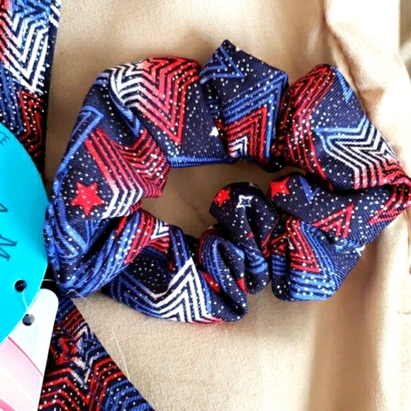 Moret Active Girl Star Spangled Tank w/Scrunchie Size L - Picture 6 of 8